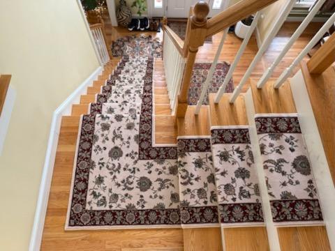 Custom Bull Nose Stair Treads in NH at Rug Depot