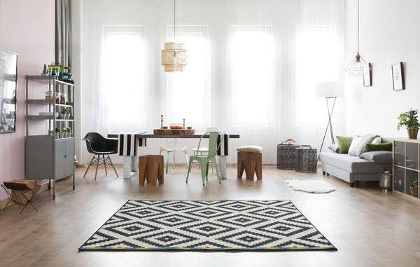 green area rug