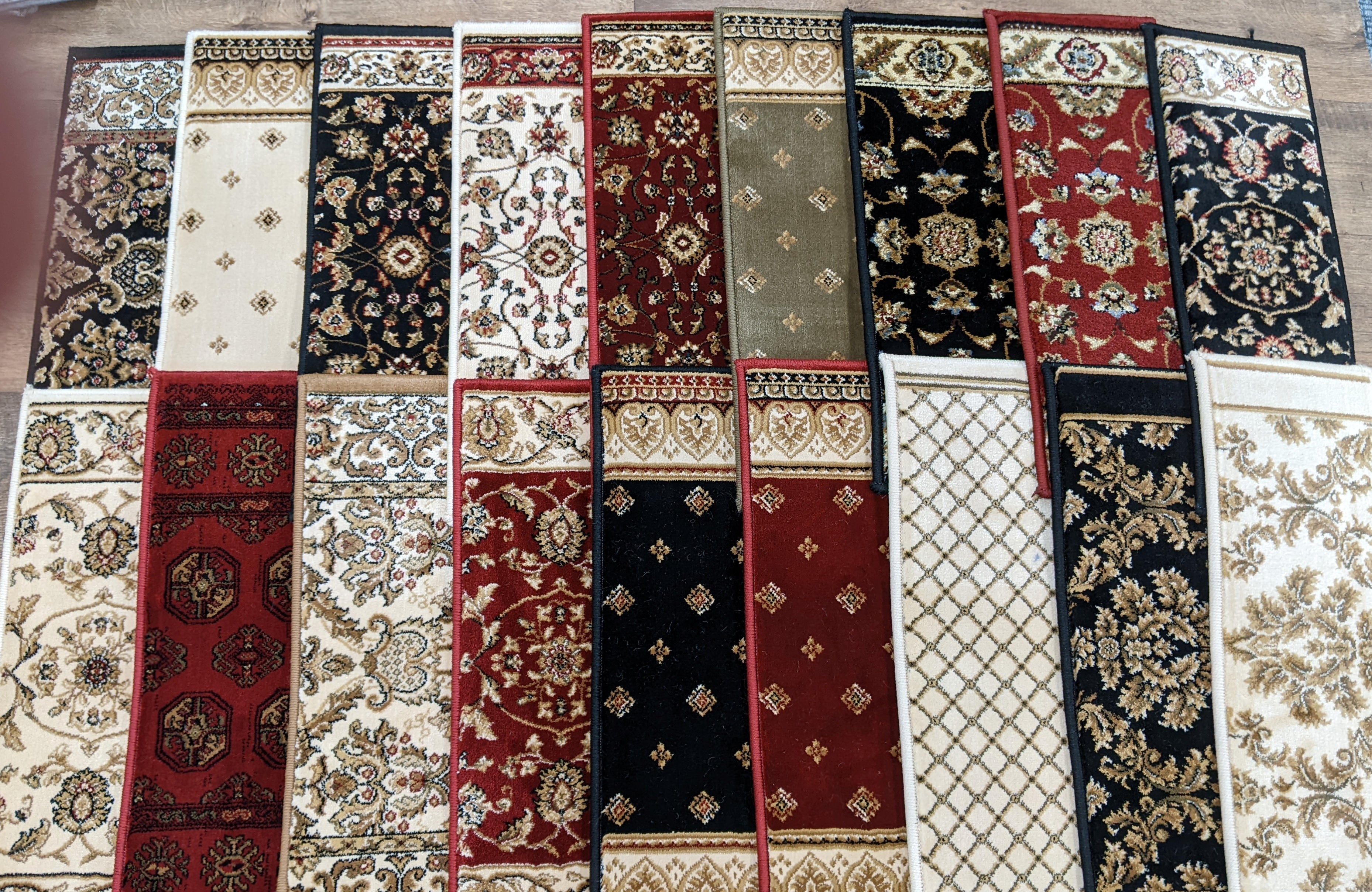Natco Home Stair Treads with matching area rugs
