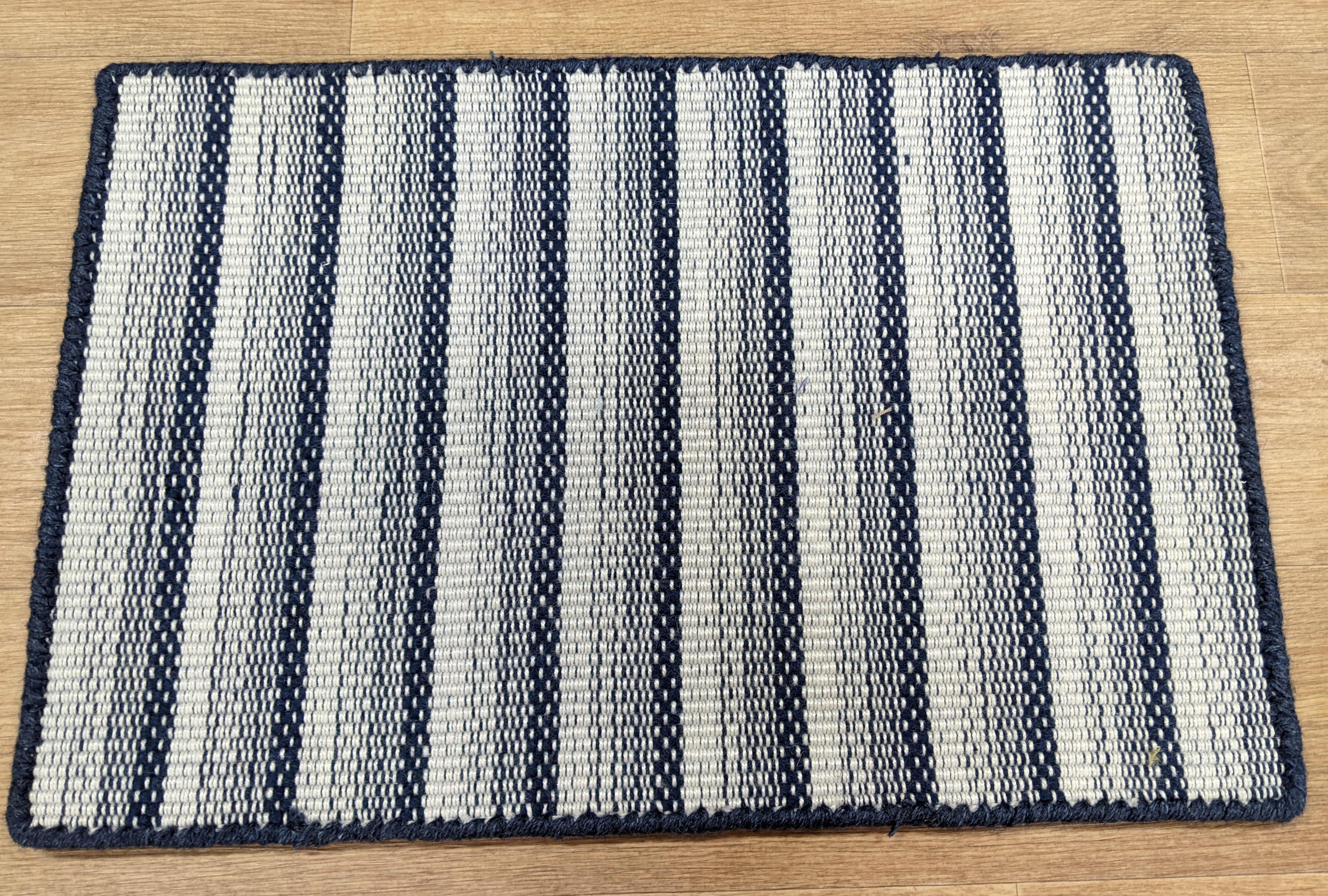 Nourison Stair Runners Radiant Stripe Maritime Stair Runner-Stair Treads and Matching Area Rugs