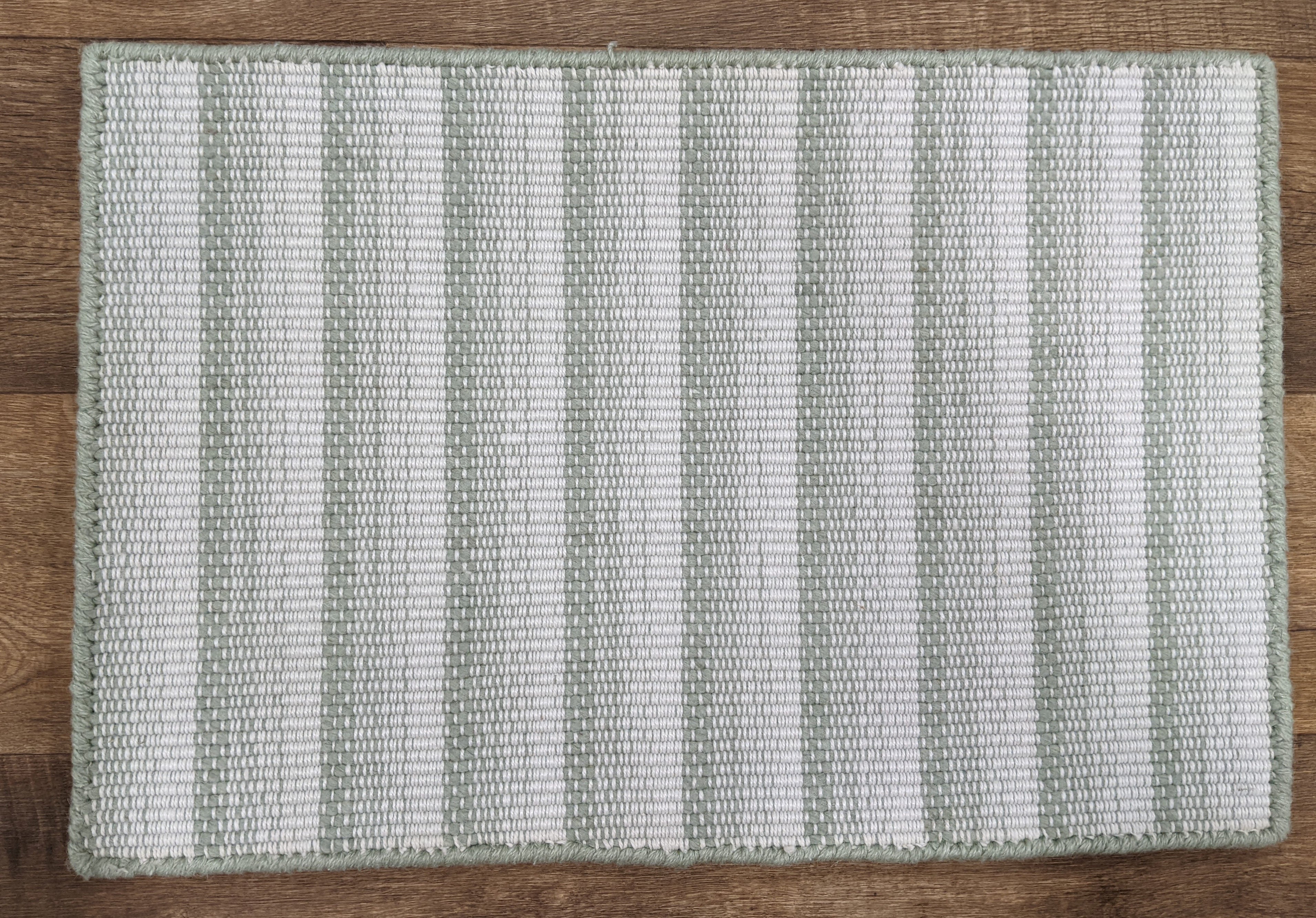 Nourison Stair Runners Radiant Stripe Agave Stair Runner-Stair Treads and Matching Area Rugs