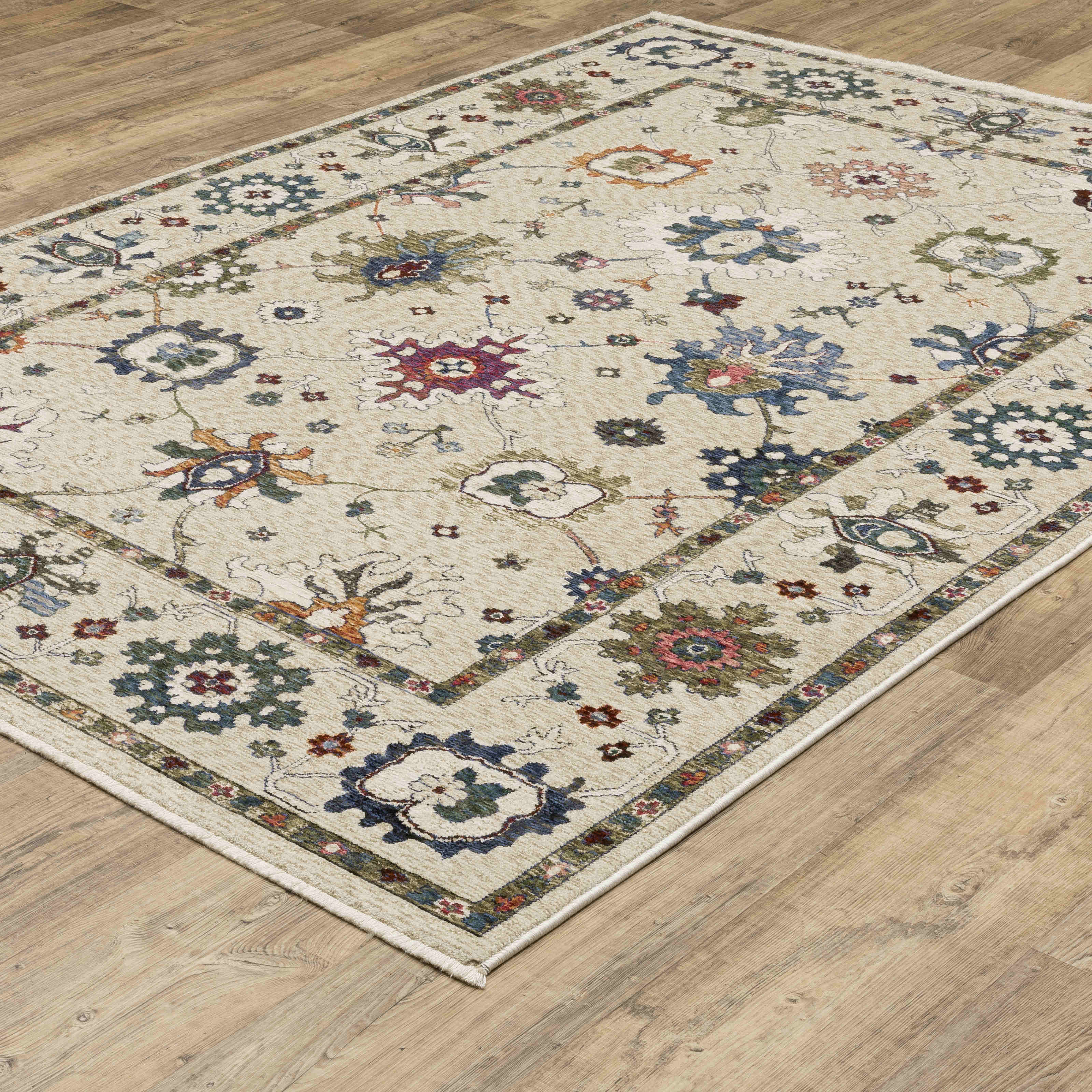 Oriental Weavers Area Rugs Hastings Area Rugs HA01w Beige-Beige in Many Sizes