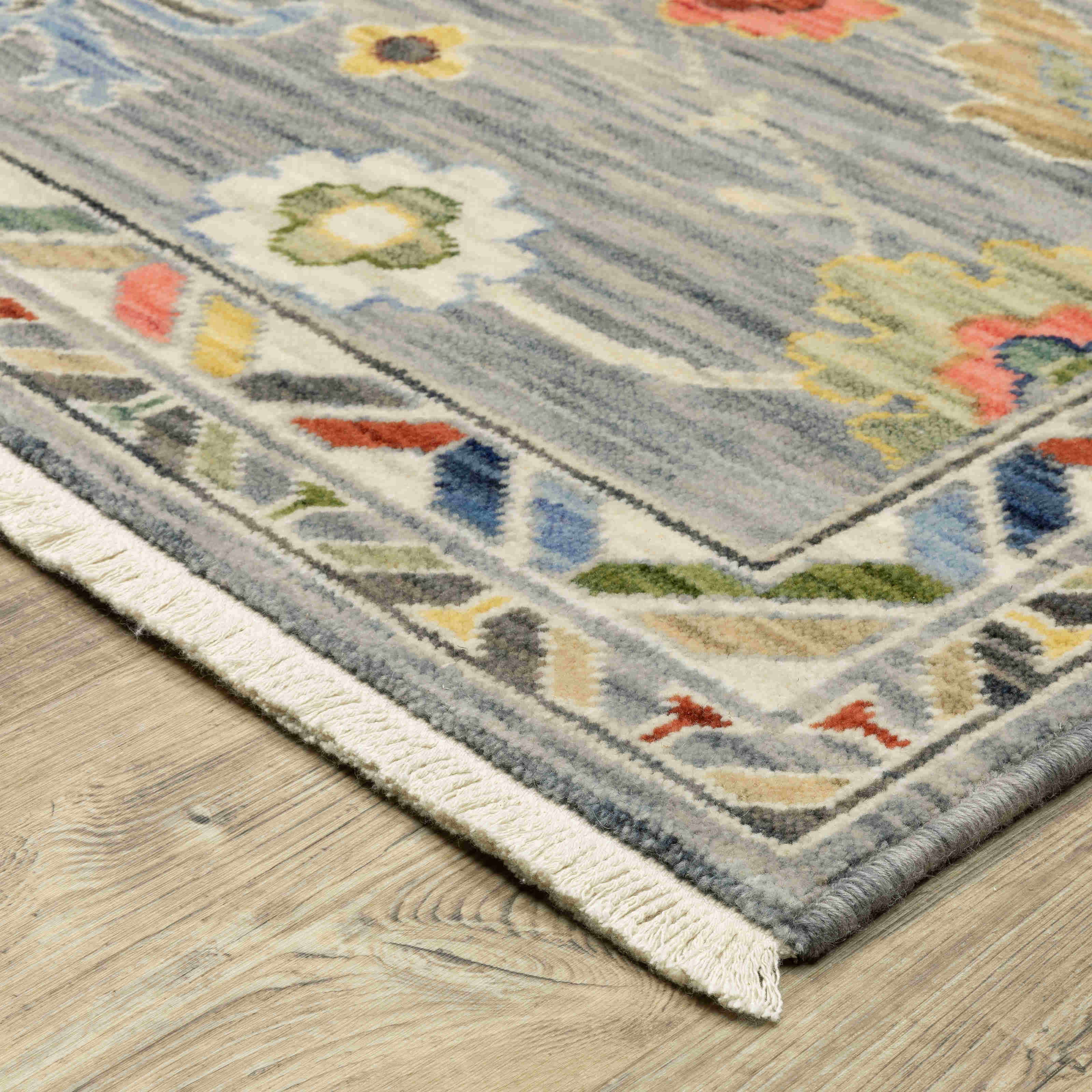 Oriental Weavers Area Rugs Lucca Area Rugs 2888g Oushak Grey Wool-Nylon Blend In 8 Sizes