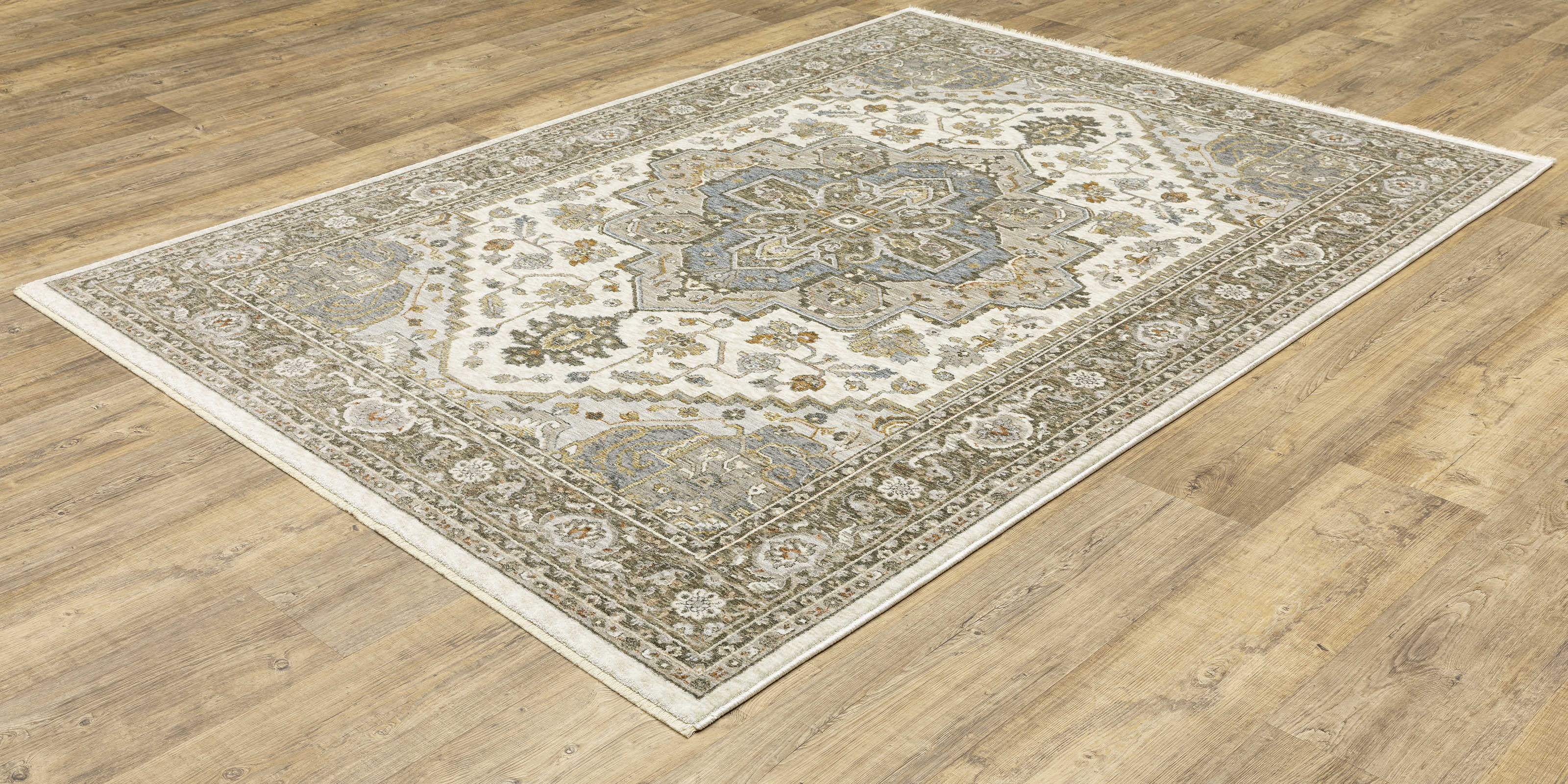 Oriental Weavers Area Rugs Maharaja Area Rugs 1144Y Ivory-Gold By OWRugs