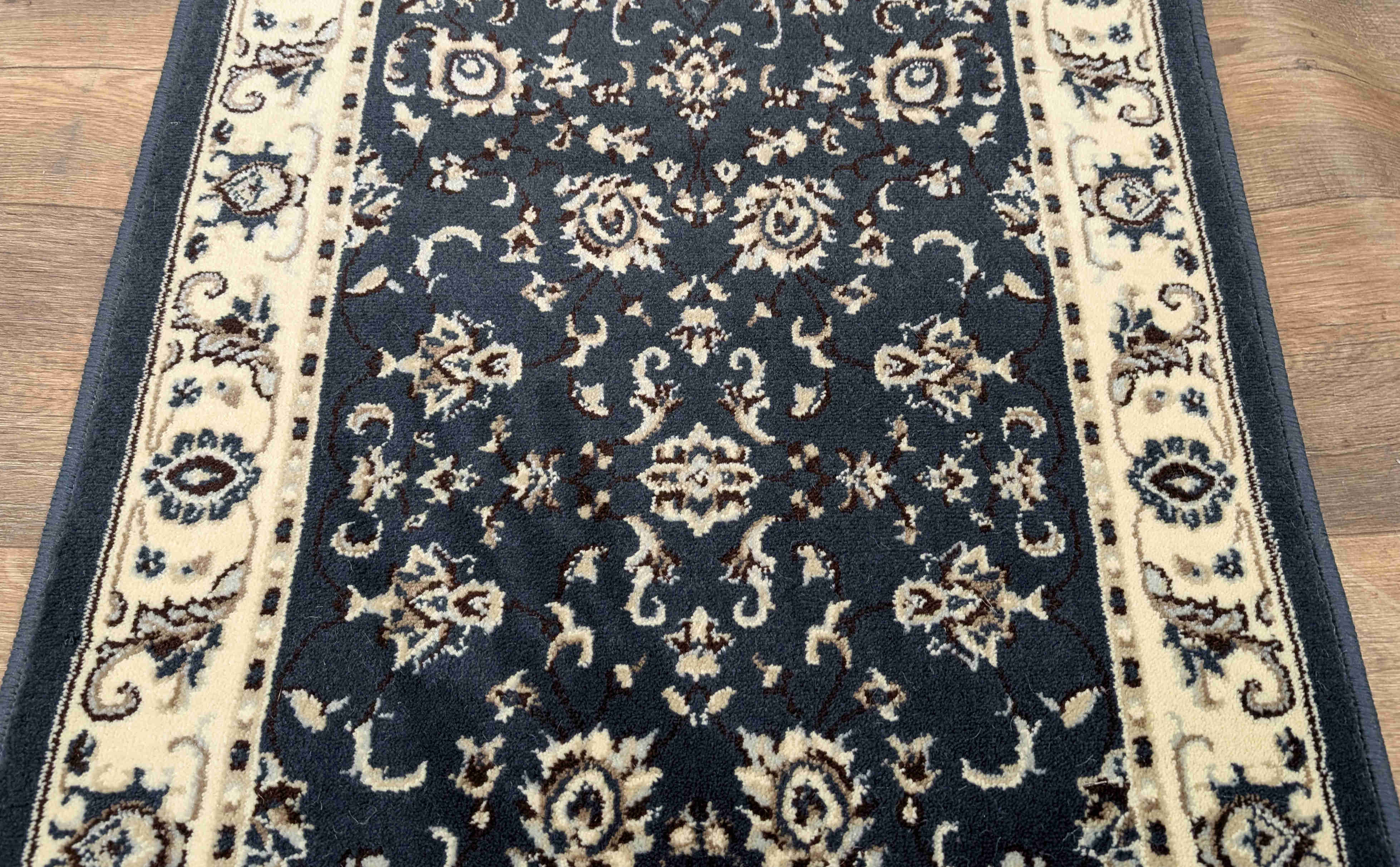 RadiciUsa Stair Runner 26 in x 1 ft-Sold By The Foot Alba 1426 Denim Stair Runner By RadiciUSA - 26 Inch Runner Sold By the Foot