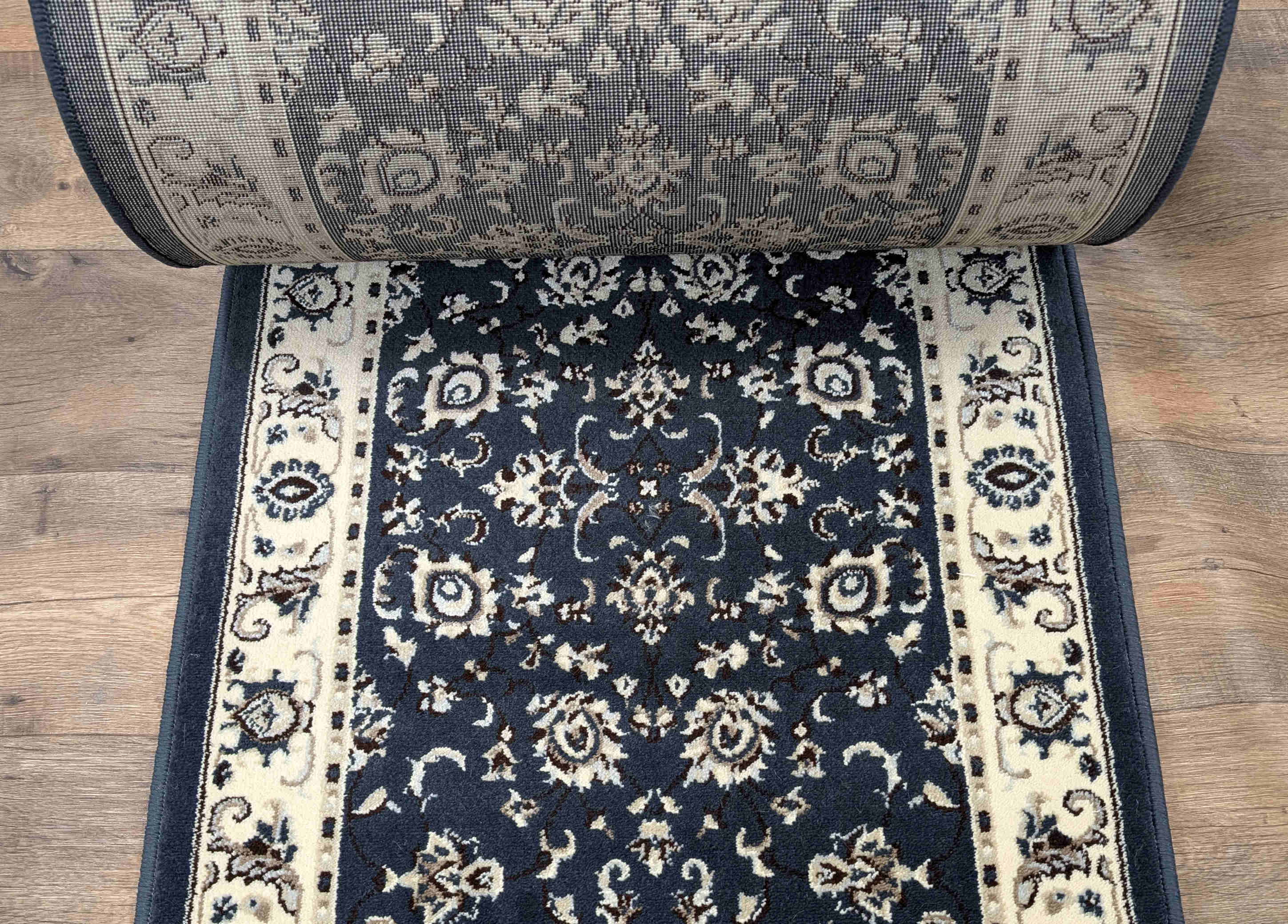 RadiciUsa Stair Runner 26 in x 1 ft-Sold By The Foot Alba 1426 Denim Stair Runner By RadiciUSA - 26 Inch Runner Sold By the Foot