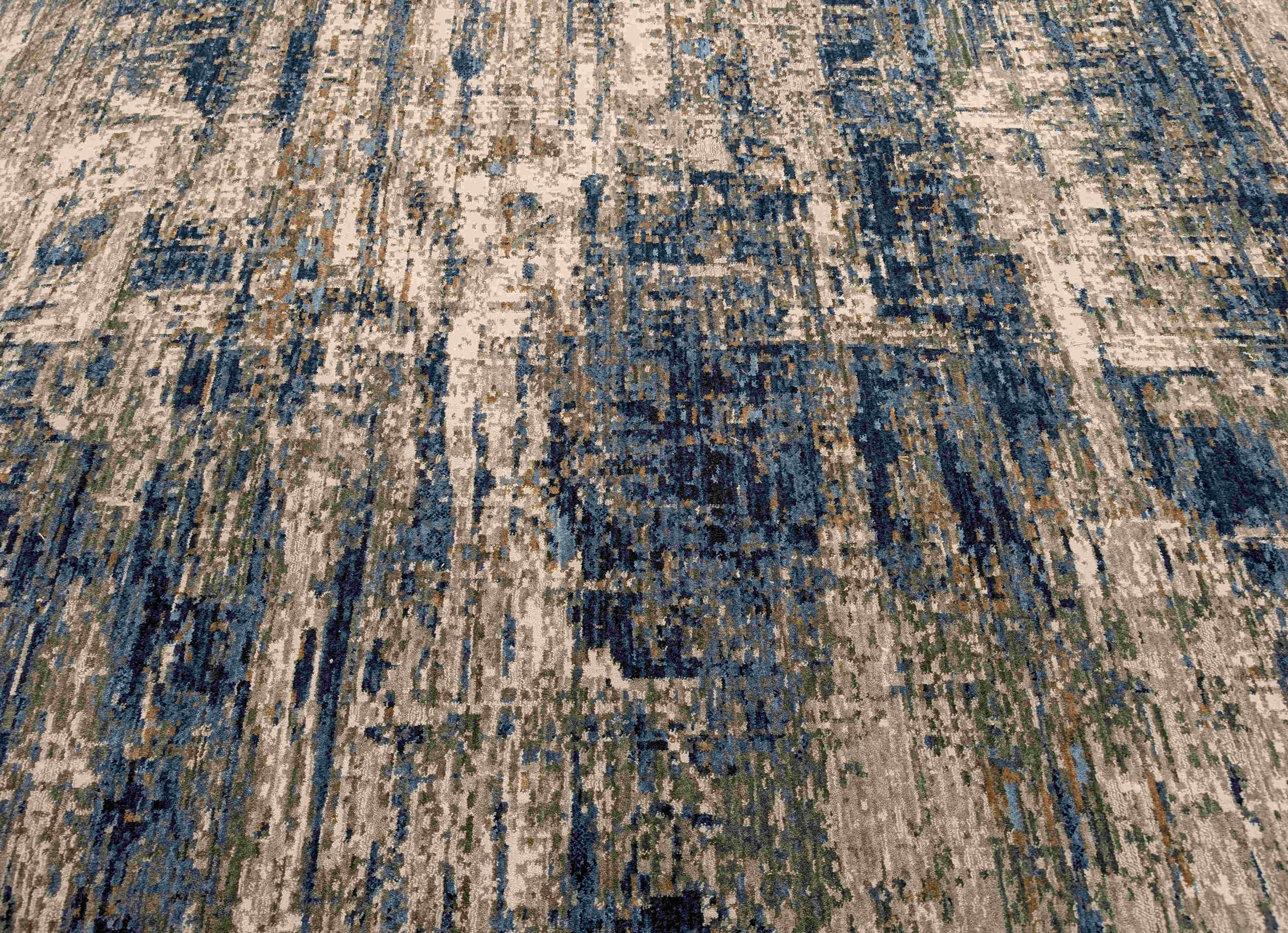 Rizzy Home Area Rugs Anatolia Area Rugs ANT744 Blue in 21 Sizes Hand Washed and Hand Finished