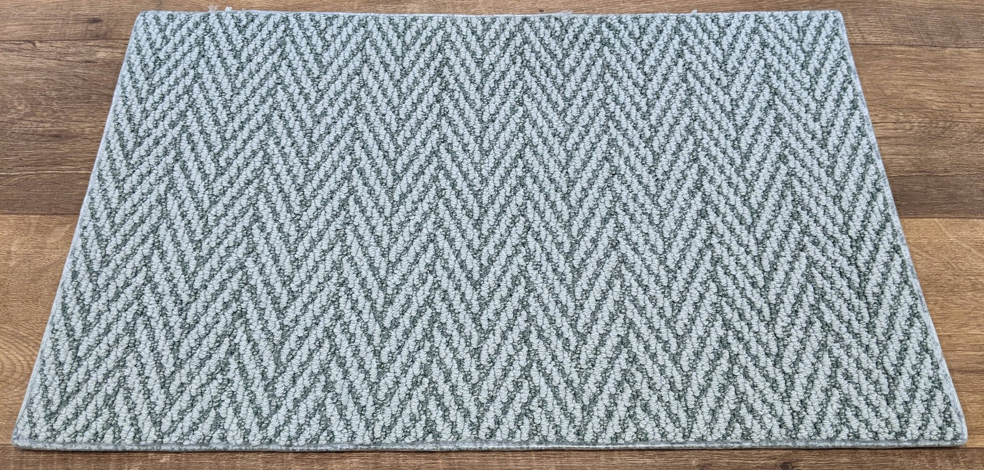 Rug Depot Home Carpet Always Natural Herringbone Blue Fern ZZ289-348 Area Rugs and Stair Runners