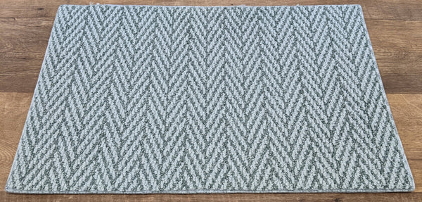 Rug Depot Home Carpet Always Natural Herringbone Blue Fern ZZ289-348  Area Rugs and Stair Runners