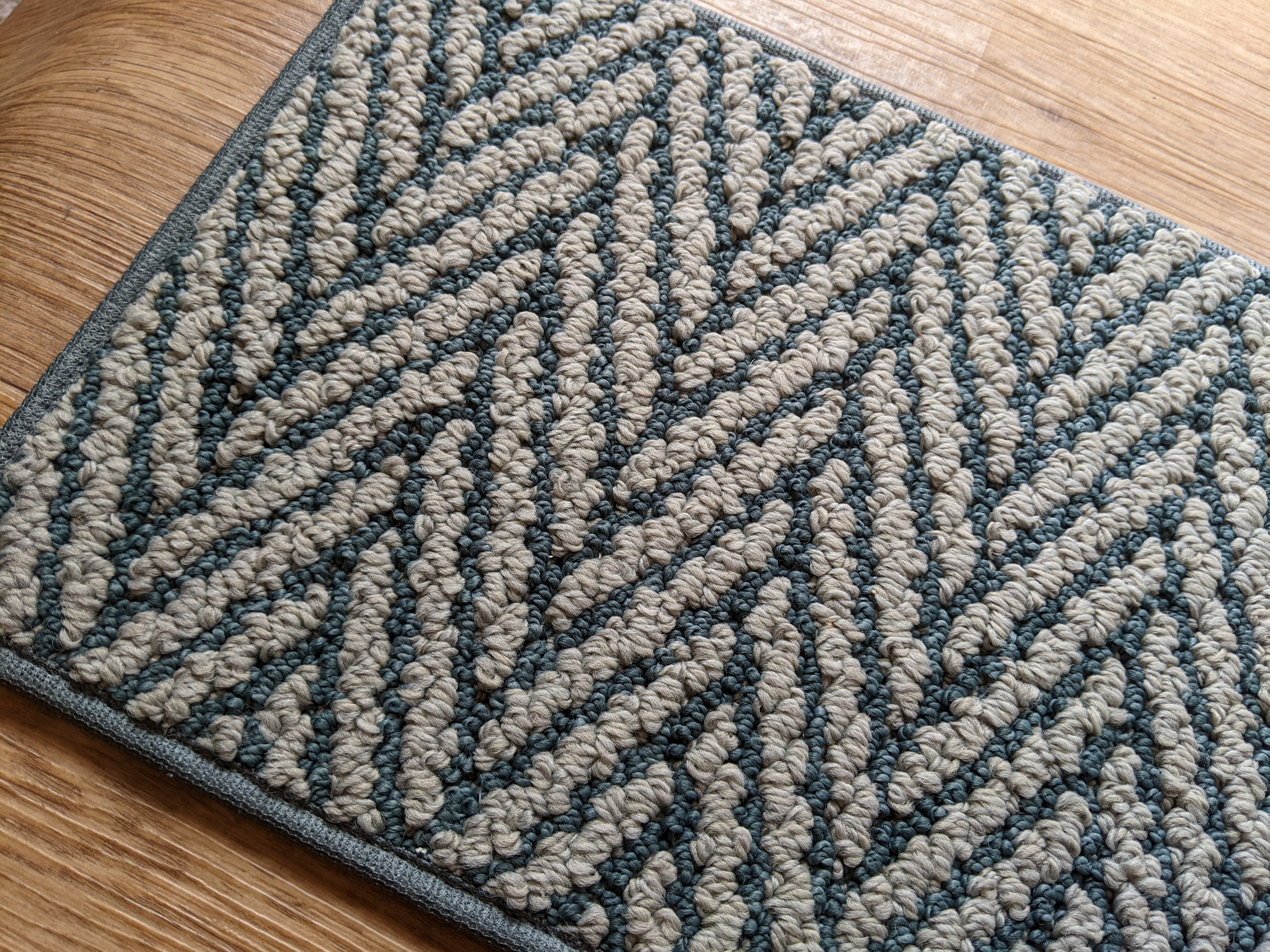 Rug Depot Home Carpet Only Natural Herringbone Blue Zz010-436 Capri Area Rugs and Stair Runners