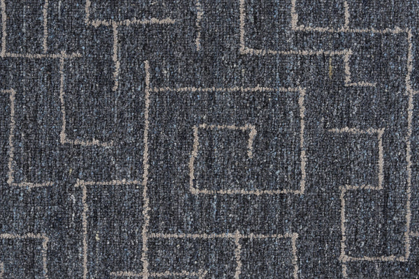 Rug Depot Home Craftwork Odyssey Bluestone Wool-Blend Stair Runners-Stair Treads and Matching Area Rugs
