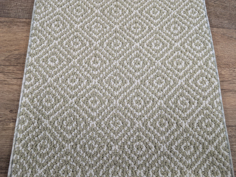 Rug Depot Home Stair Runners Stroll Trellis ZZ050-313 Spring Mist Stair Treads-Area Rugs and Stair Runners