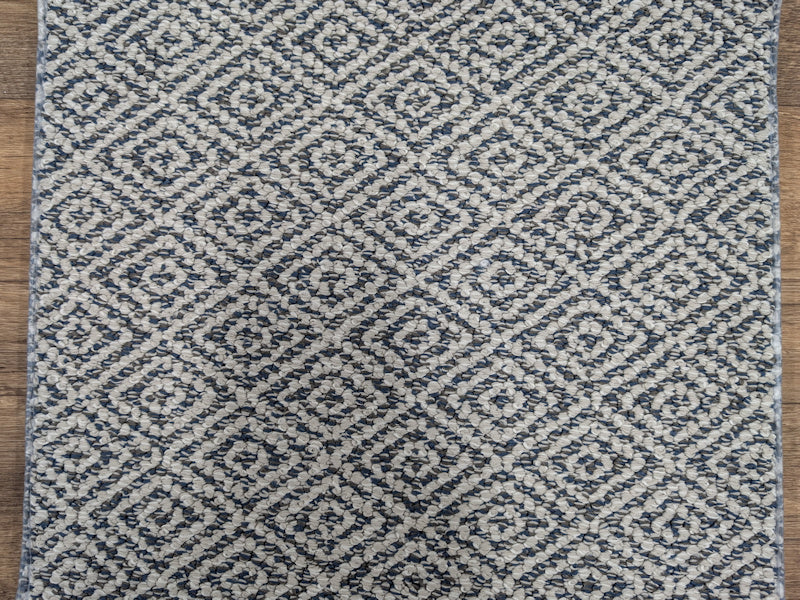 Rug Depot Home Stair Runners Stroll Trellis ZZ050-475 Seaport Blue Stair Treads-Area Rugs and Stair Runners