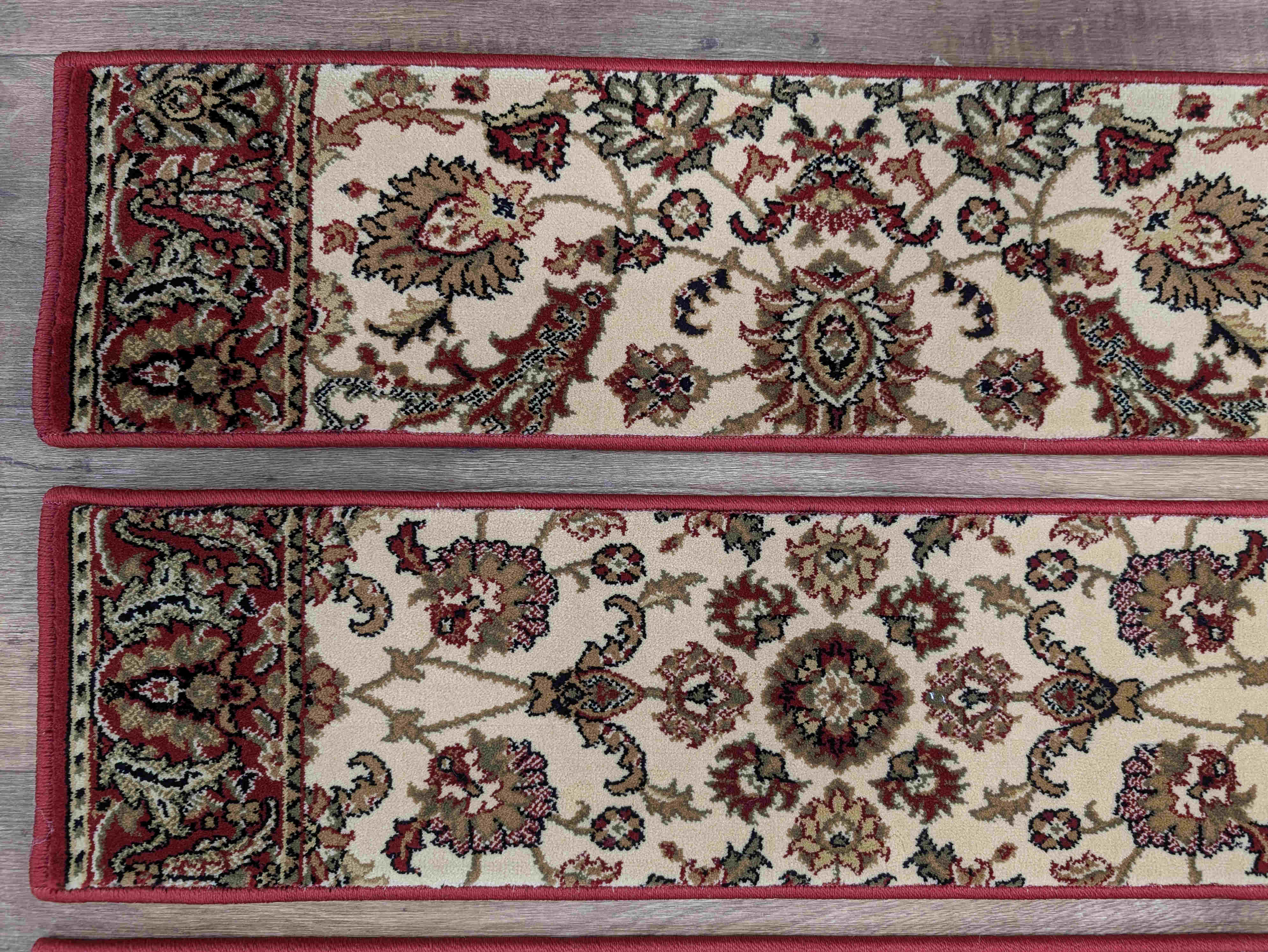 Rug Depot Home Stair Treads 33in x 9in Stair Tread-Sold Individually Kurdimir Ivory Stair Treads 33in x 9in Polypropylene