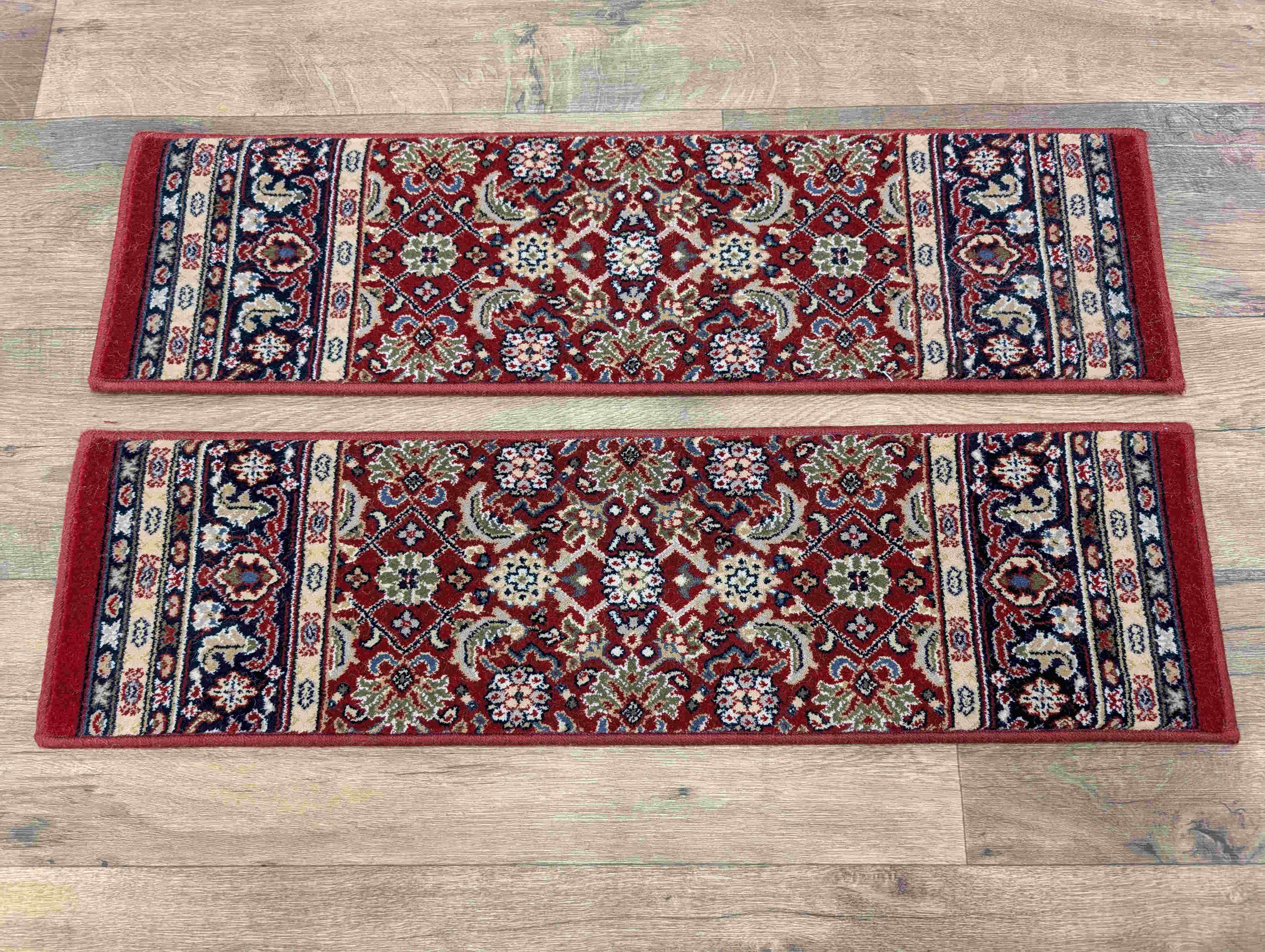 Brilliant Red Stair Treads 33in x 9in Set of 14 Pcs, image size:4080x3072