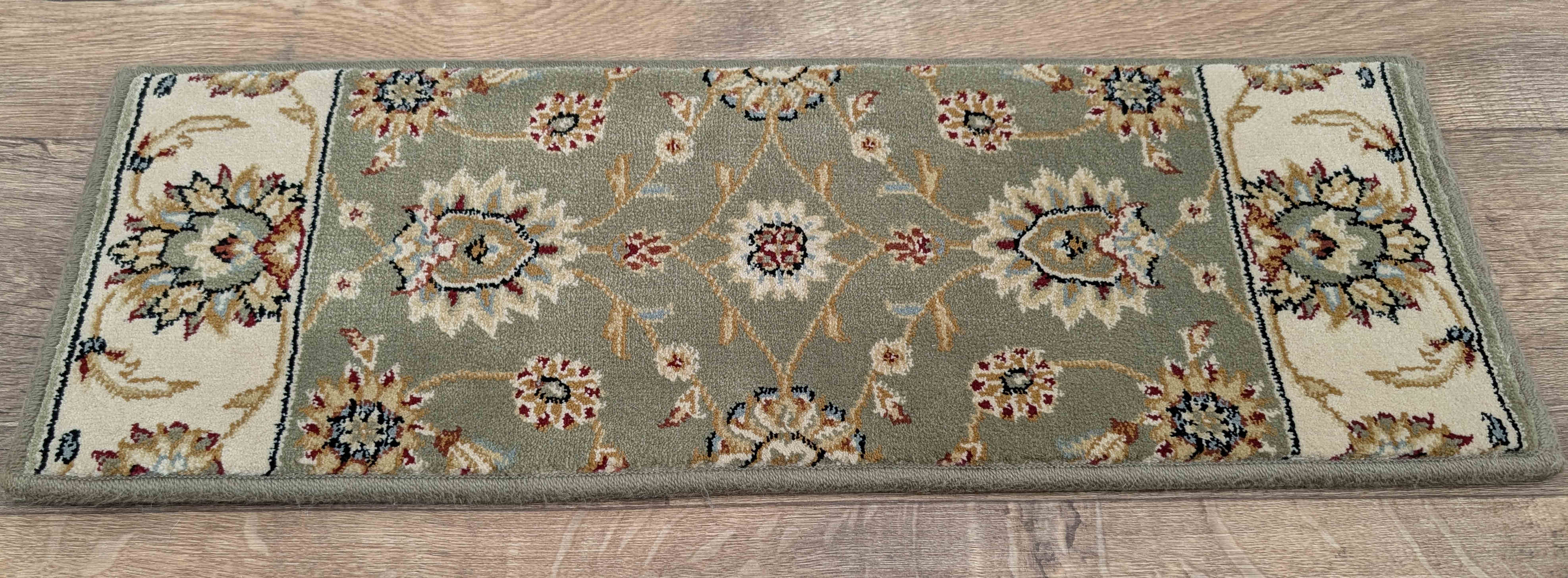 Rug Depot Home Stair Treads Green Stair Treads 26in x 9in Set of 13 pcs Persian Crown