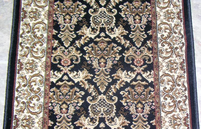 Central Oriental Stair Runner Radiance Elegante Black Stair Runner5614.81 - 26In Sold By the Foot