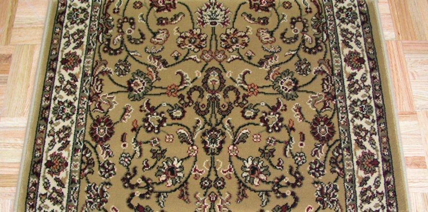 Concord Global Trading Area Rugs 26in x 1 Ft Persian Classics 2021 Gold Stair Runner and Area Rugs Poly Turkey