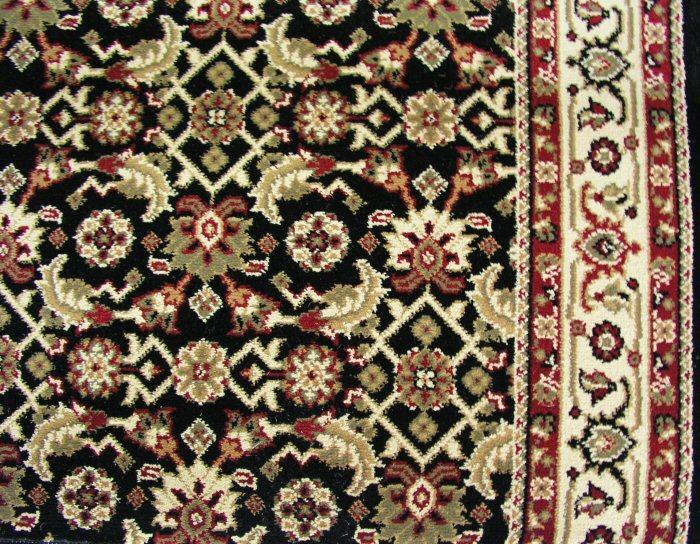 Concord Global Trading Area Rugs Persian Classics 2013 Black Stair Runner and Area Rugs Poly Turkey