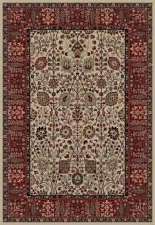 Concord Global Trading Area Rugs Persian Classics 2052 Ivory-Red Stair Runner and Area Rugs Poly Turkey