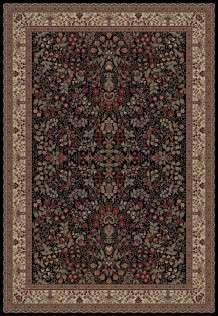 Concord Global Trading Area Rugs Persian Classics 2093 Black Stair Runner and Area Rugs Poly Turkey