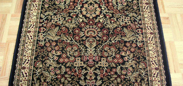 Concord Global Trading Area Rugs Persian Classics 2093 Black Stair Runner and Area Rugs  Poly Turkey