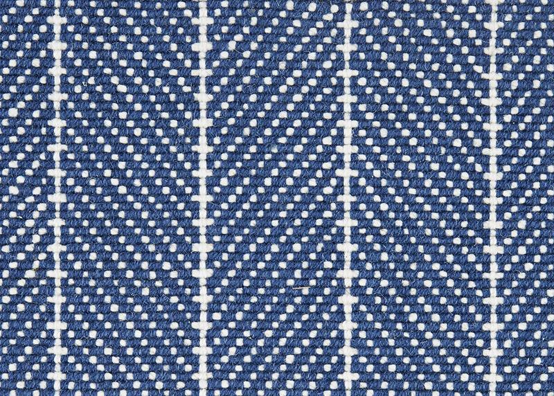Couristan Stair Runners Addington 6251-0003 Blue Herringbone Wool Assorted Products