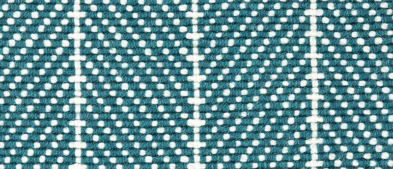 Couristan Stair Runners Canterbury 6359-0001 Cyan Herringbone Wool Assorted Products