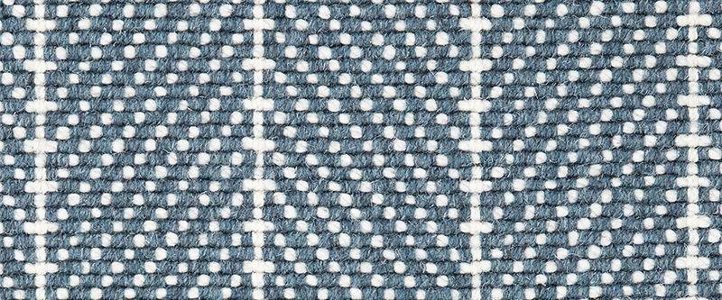 Couristan Stair Runners Canterbury 6359-0002 Soft Blue Herringbone Wool Assorted Products