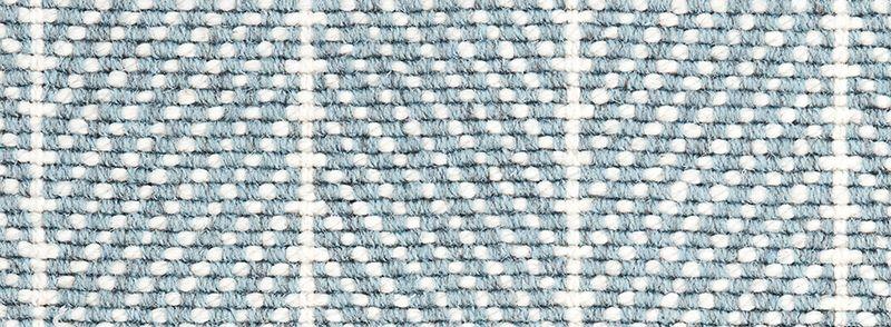 Couristan Stair Runners Canterbury 6359-0004 Turquoise Herringbone Wool Assorted Products