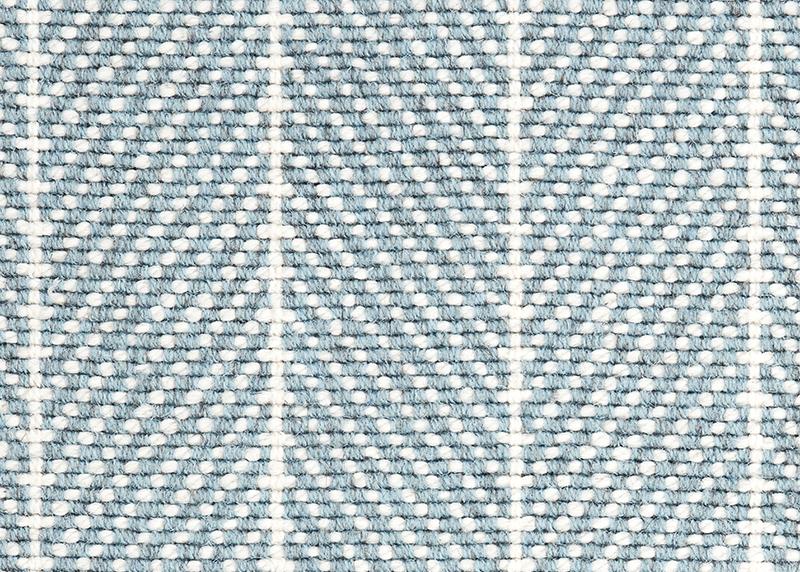 Couristan Stair Runners Canterbury 6359-0004 Turquoise Herringbone Wool Assorted Products