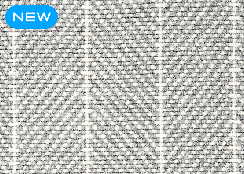Couristan Stair Runners Canterbury 6359-0007 Platinum Herringbone Wool Assorted Products