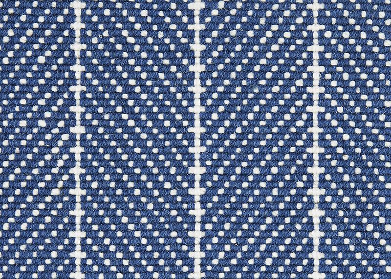 Couristan Stair Runners Canterbury 6359-0008 Blue Herringbone Wool Assorted Products