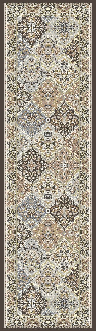 Dynamic Area Rugs Ancient Garden Area Rugs 57008-3235 Brown  Poly 17 Sizes Belgium