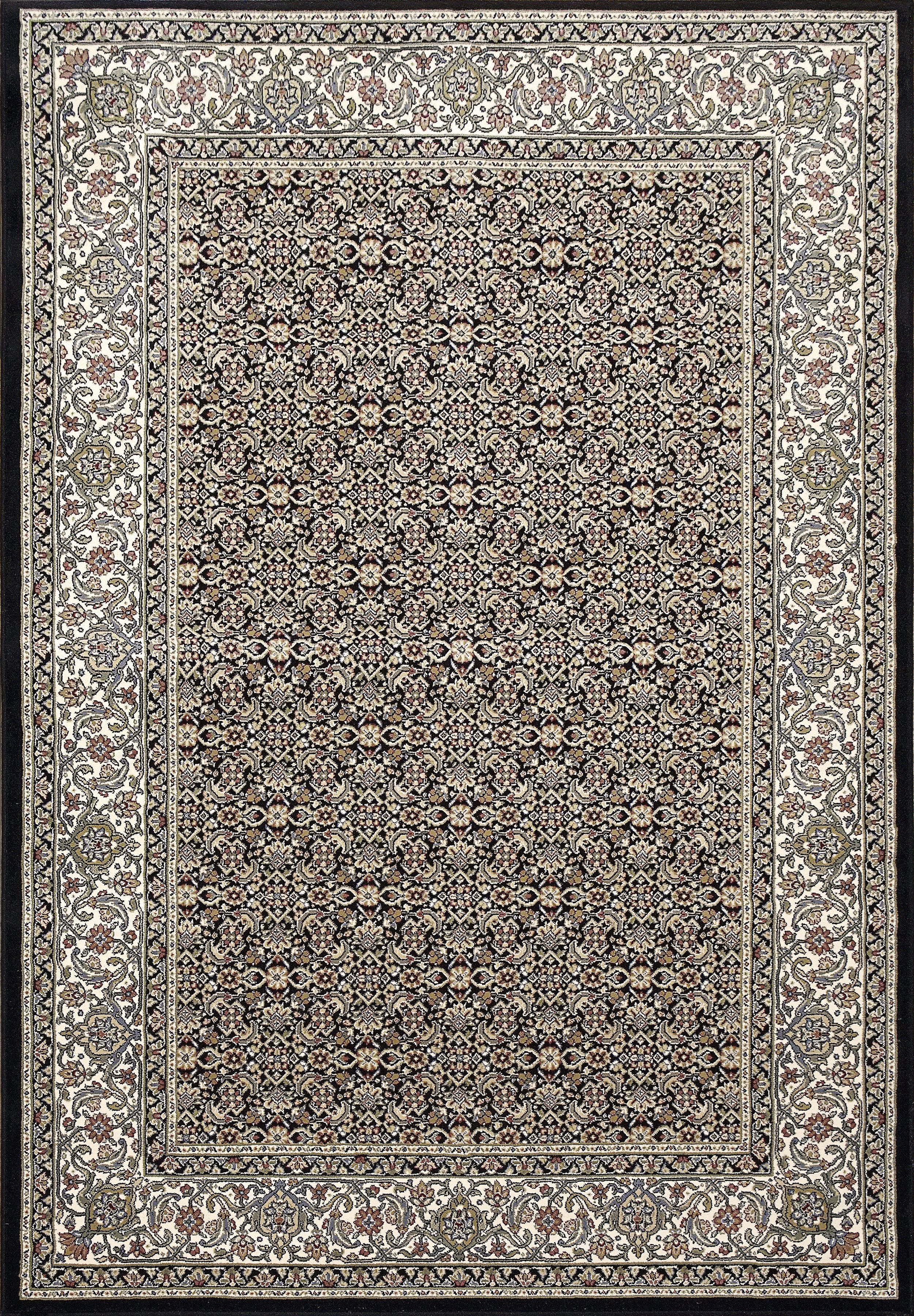 Dynamic Area Rugs Ancient Garden Area Rugs 57011-3263 Black 100% Poly Belgium 13 Sizes