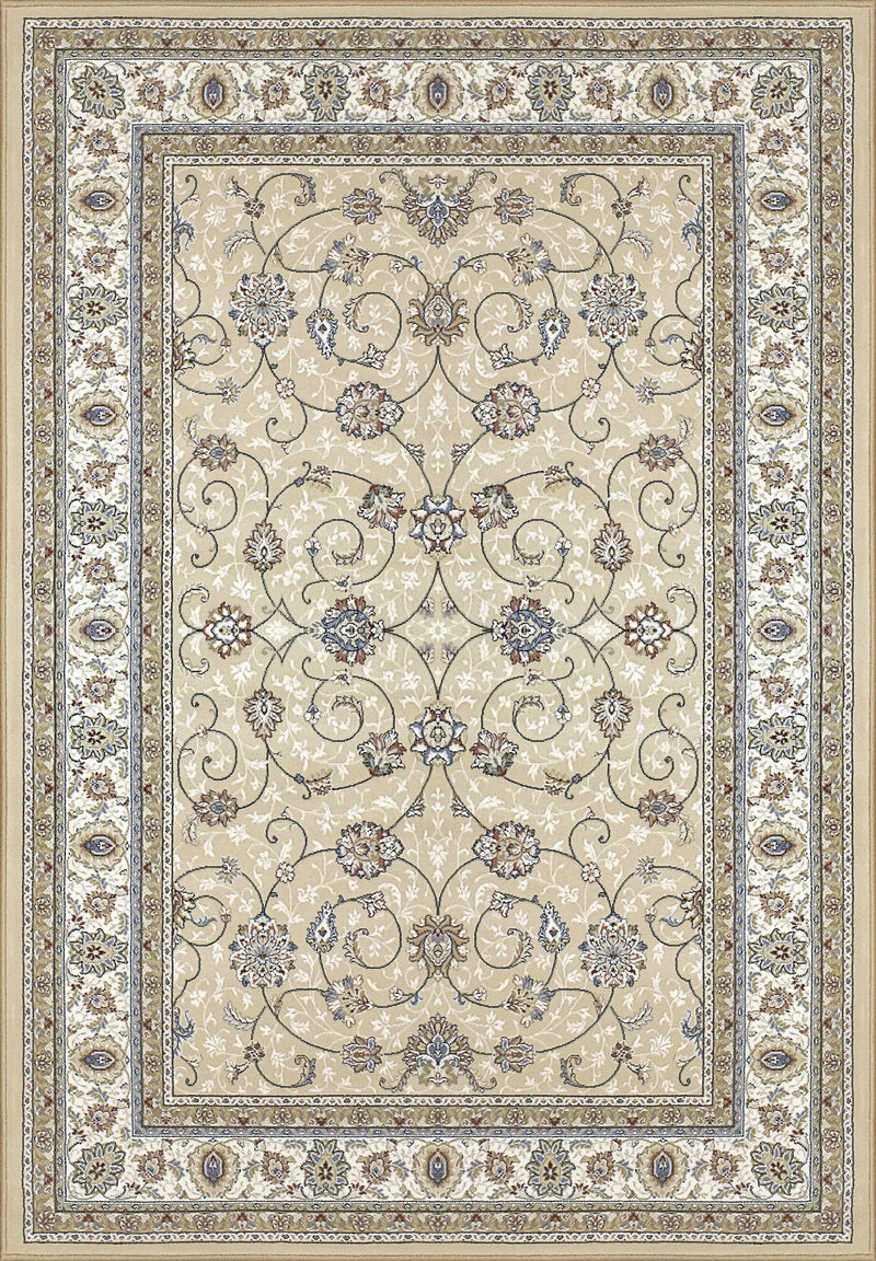 Dynamic Area Rugs Ancient Garden Area Rugs 57120-2464 Gold 100% Poly Belgium 13 Sizes