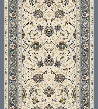 Roll Runner Dynamic Area Rugs Ancient Garden Area Rugs 57120-6464 Ivory 100% Poly Belgium 13 Sizes