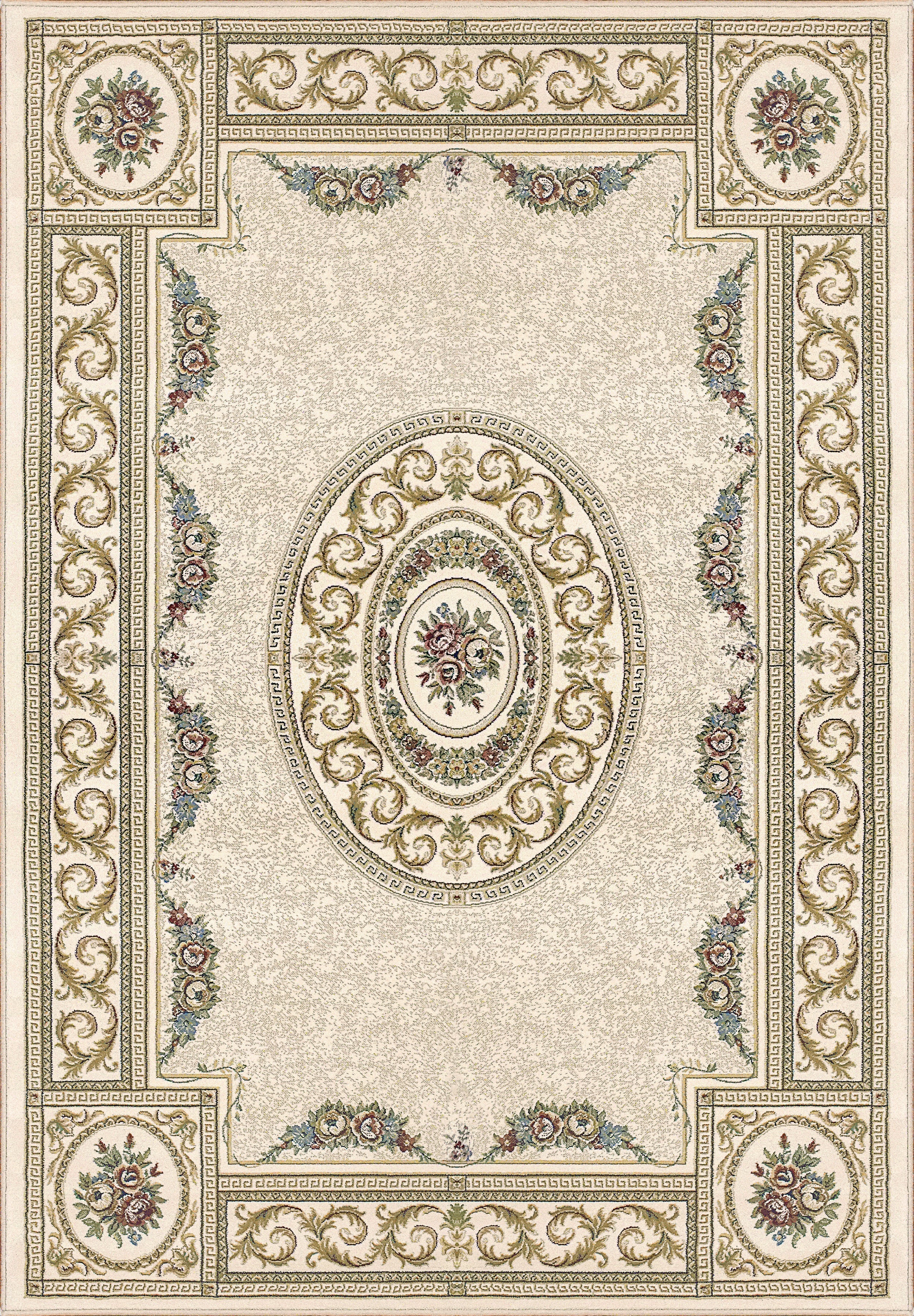 Dynamic Area Rugs Ancient Garden Area Rugs 57226-6464 Cream Poly 12 Sizes Belgium