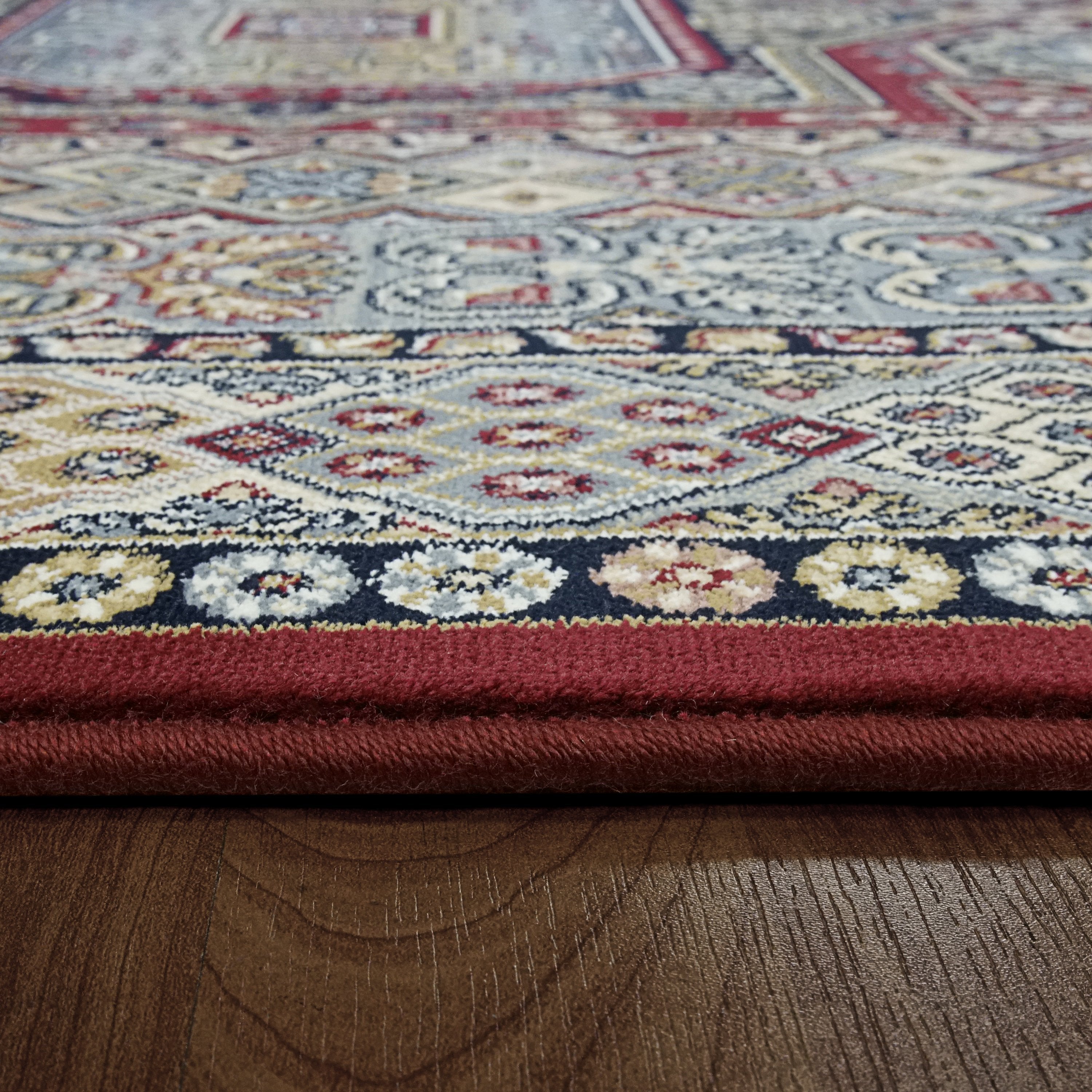 Dynamic Rugs Area Rugs Ancient Garden Red Area Rugs Geometric 57147-1454 Poly 8 Sizes Belgium