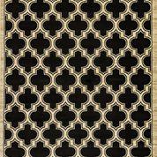 Dynamic Rugs Stair Runners Yazd 2816-090 Black Stair Runner and Matching Area Rugs
