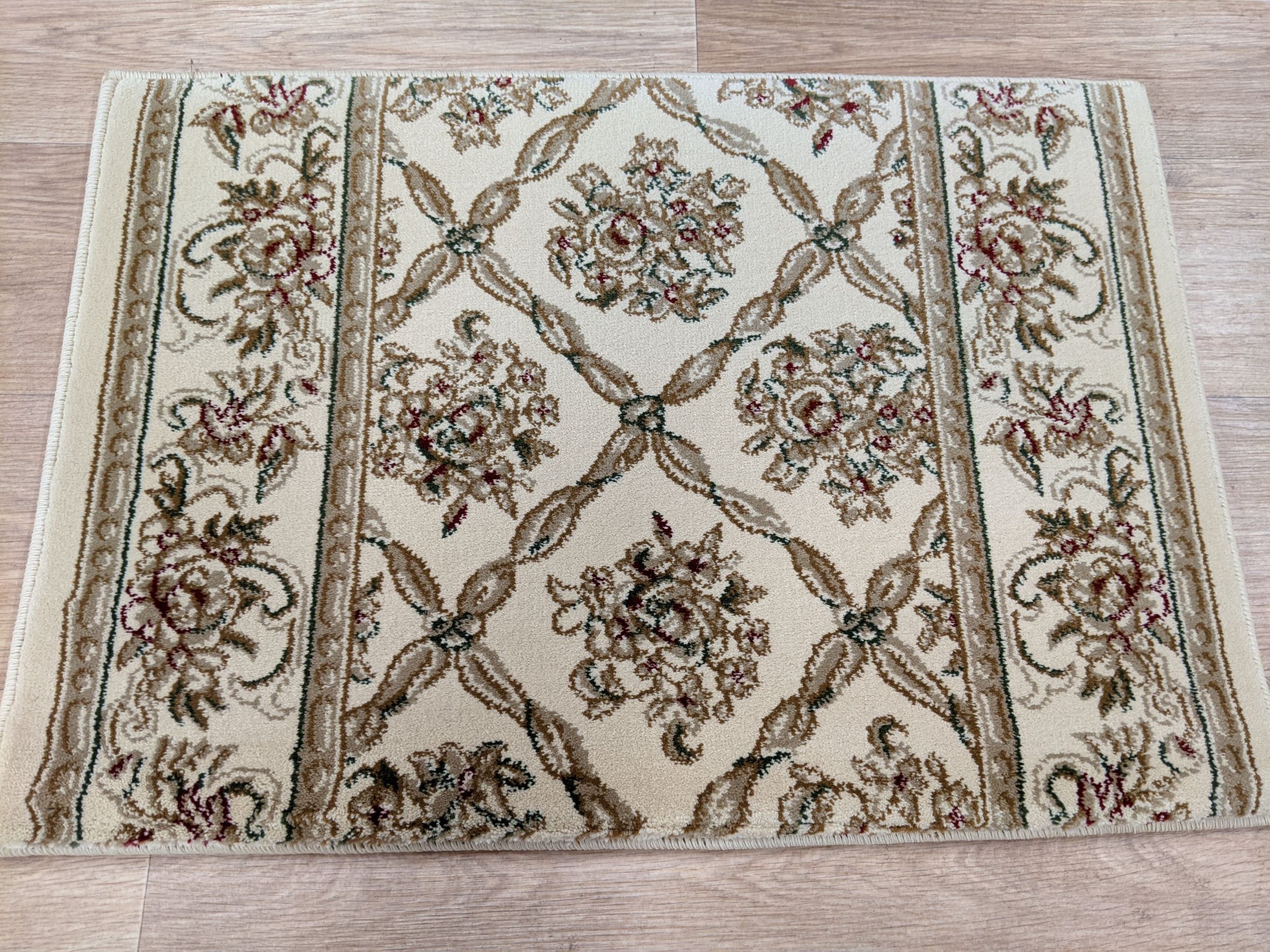 Dynamic Rugs Stair Treads 26in x 1Ft Runner-Sold By The Foot Legacy Ivory Stair Treads 58018-100