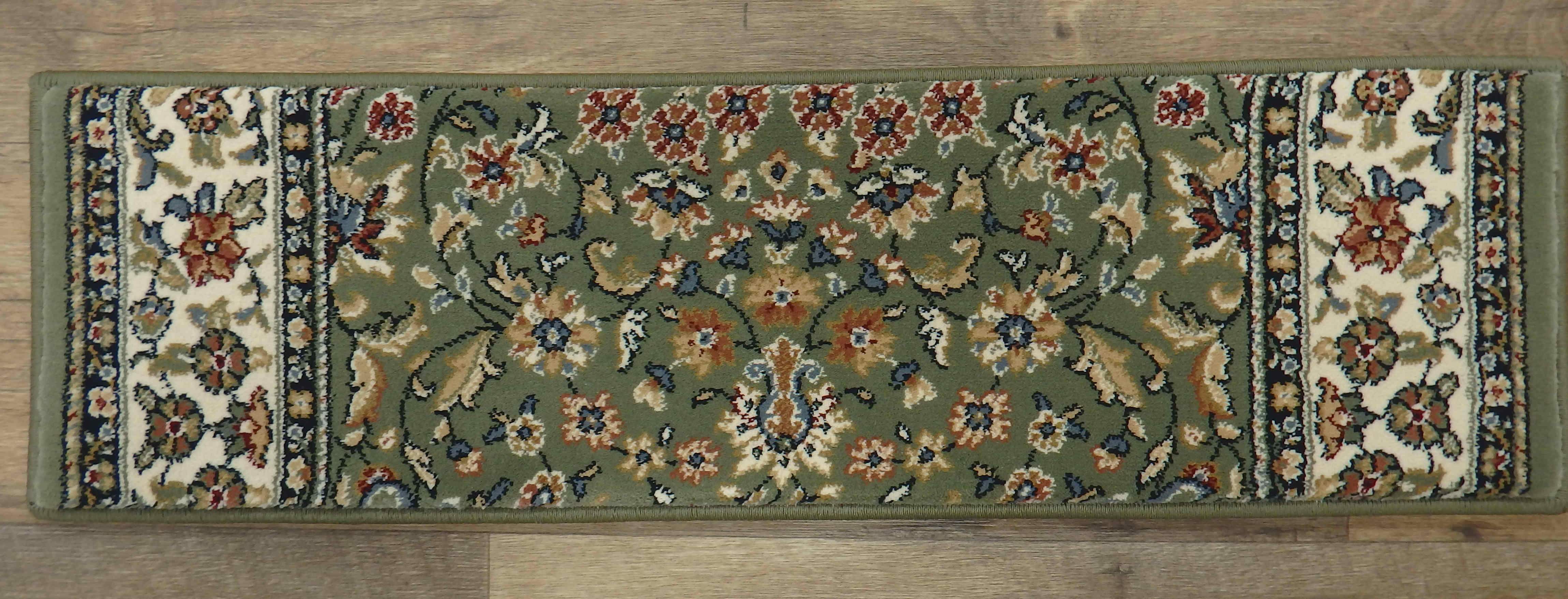 Stair Treads By Dynamic Rugs 57078-4444 Green 26in and 31in By 9in