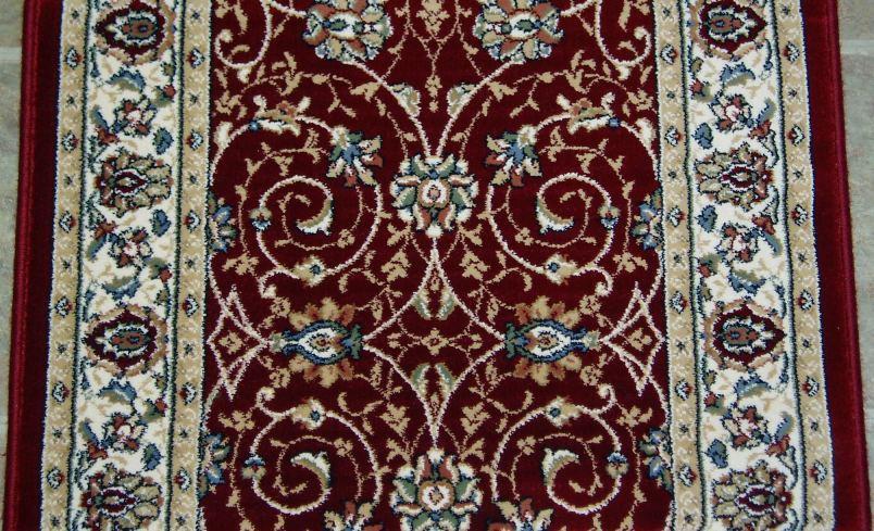 Dynamic Stair Runner Ancient Garden Red Stair Runner 57120-1464 - 26 inch Sold By the Foot