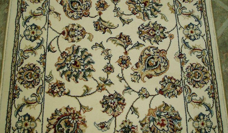 Dynamic Stair Runners Ancient Garden Ivory Stair Runner 57365-6464 - 26in Sold By the Foot