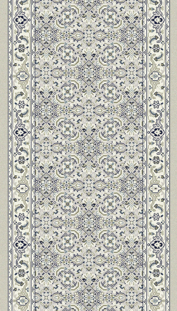 Dynamic Stair Runners Ancient Garden Ivory Stair Runner57011-9666 26in Width Sold By The Foot