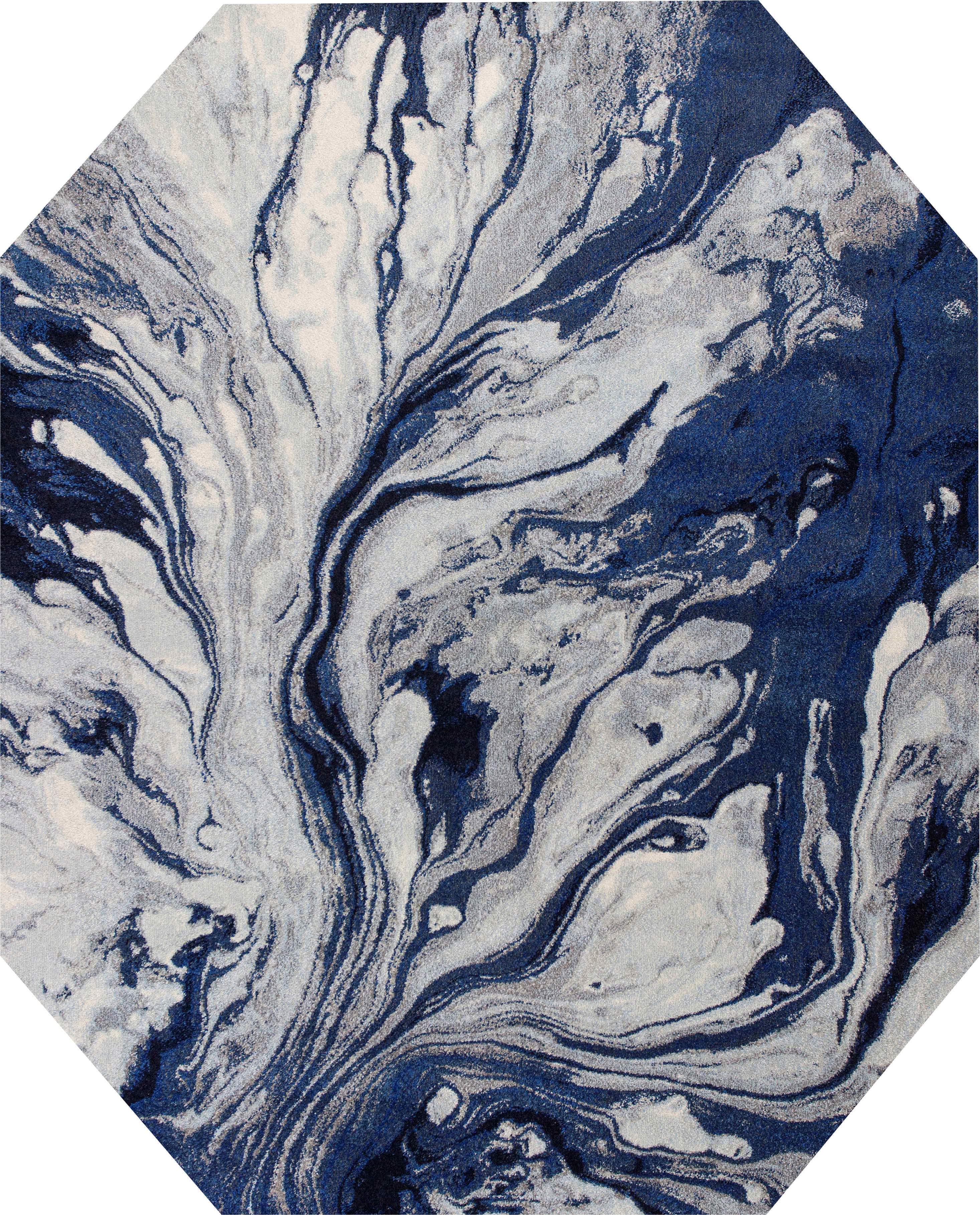 Kas Rugs Area Rugs Illusions 6201 Watercolors Blue Area Rugs In 37 Sizes From Turkey