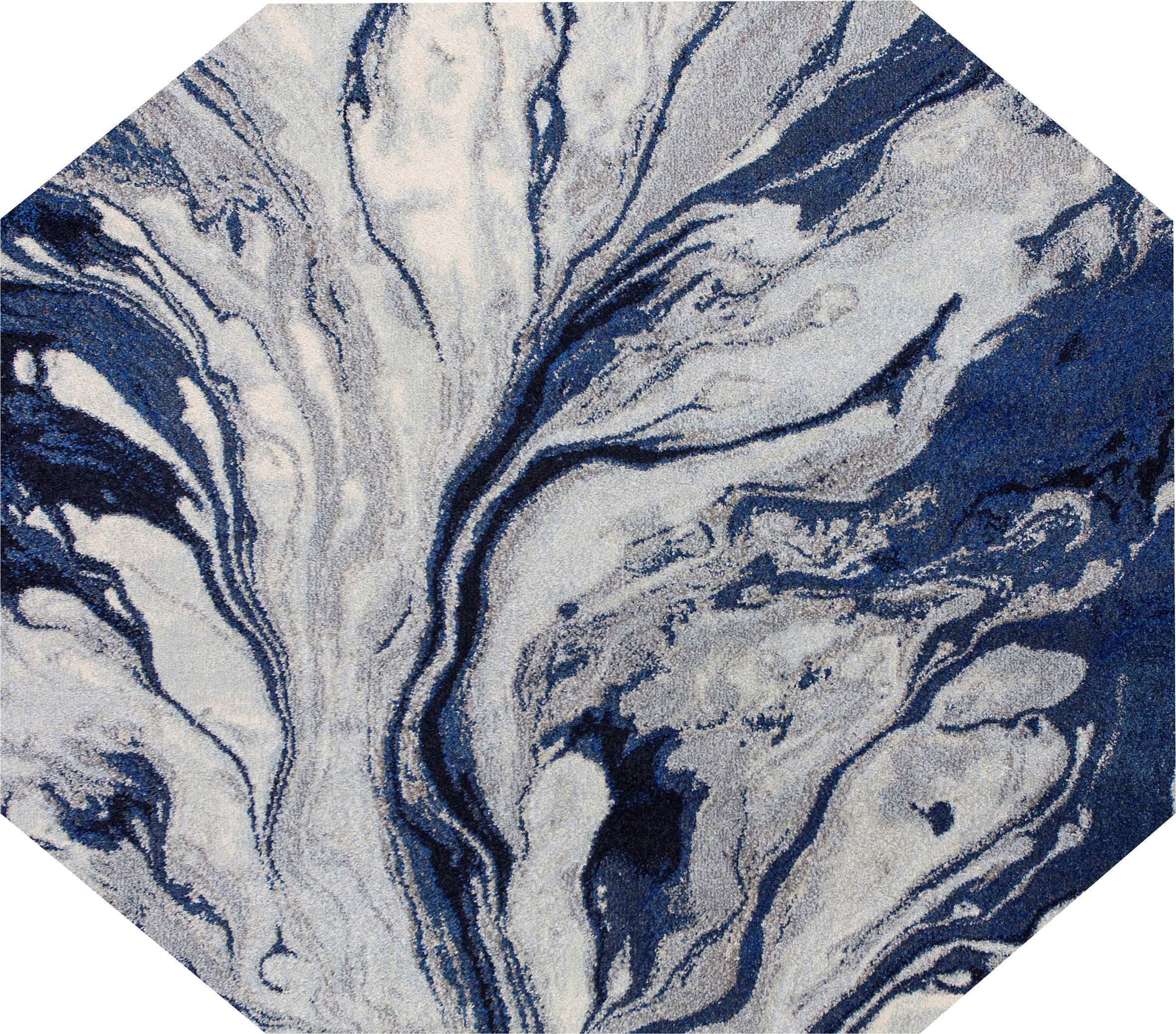 Kas Rugs Area Rugs Illusions 6201 Watercolors Blue Area Rugs In 37 Sizes From Turkey