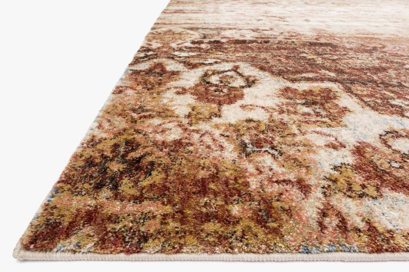 Closeup loloi Rugs area rugs Anastasia Area Rugs By Loloi Rugs AF-06 Rust-Ivory in 15 Sizes