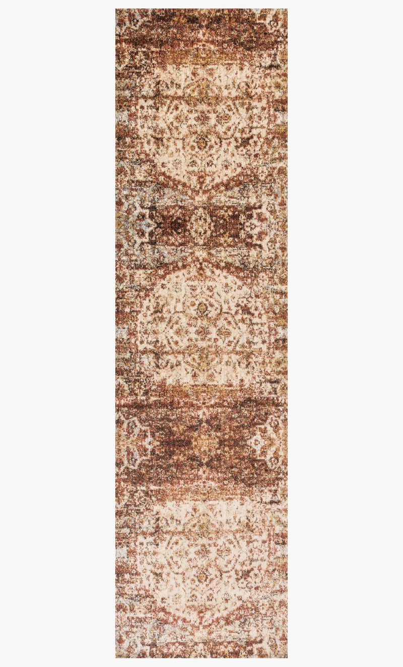 Finished Runner loloi Rugs area rugs Anastasia Area Rugs By Loloi Rugs AF-06 Rust-Ivory in 15 Sizes