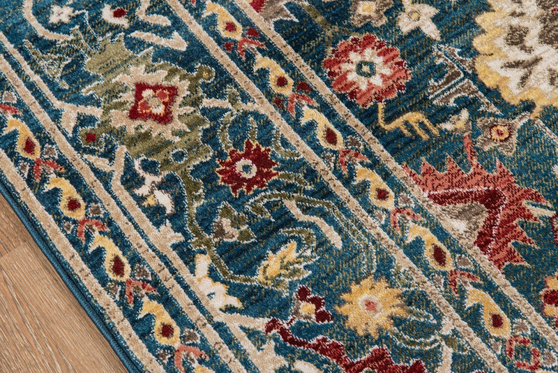 Lenox Area Rugs LE-03 Blue 100% Poly Product of Turkey